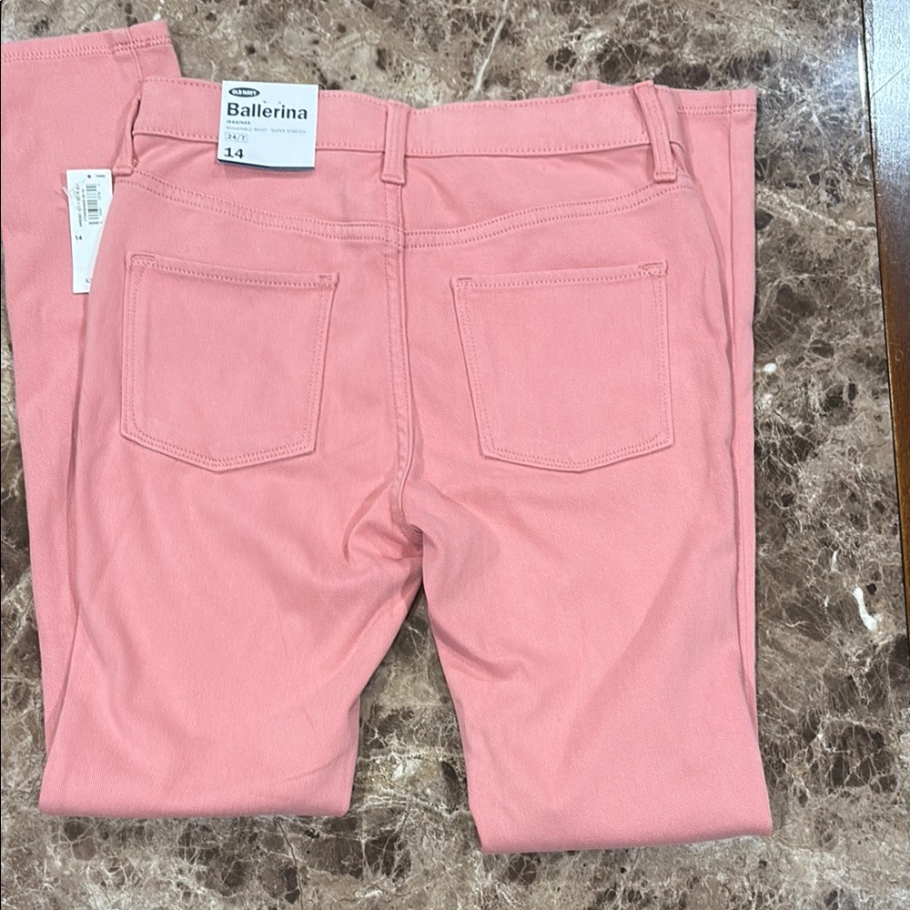 Old Navy Pink Ankle Cropped Jeggings Jeans